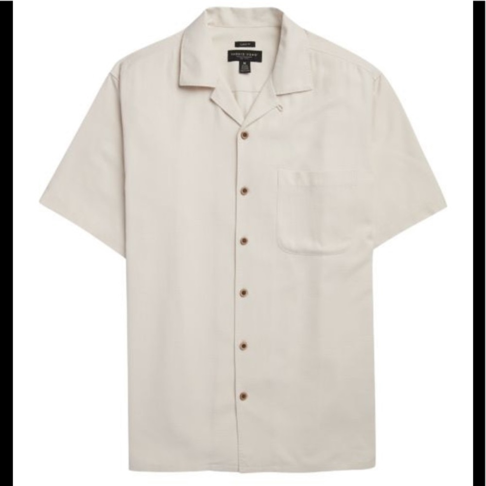 Tommy Bahama 100% Silk Button Down island shirt